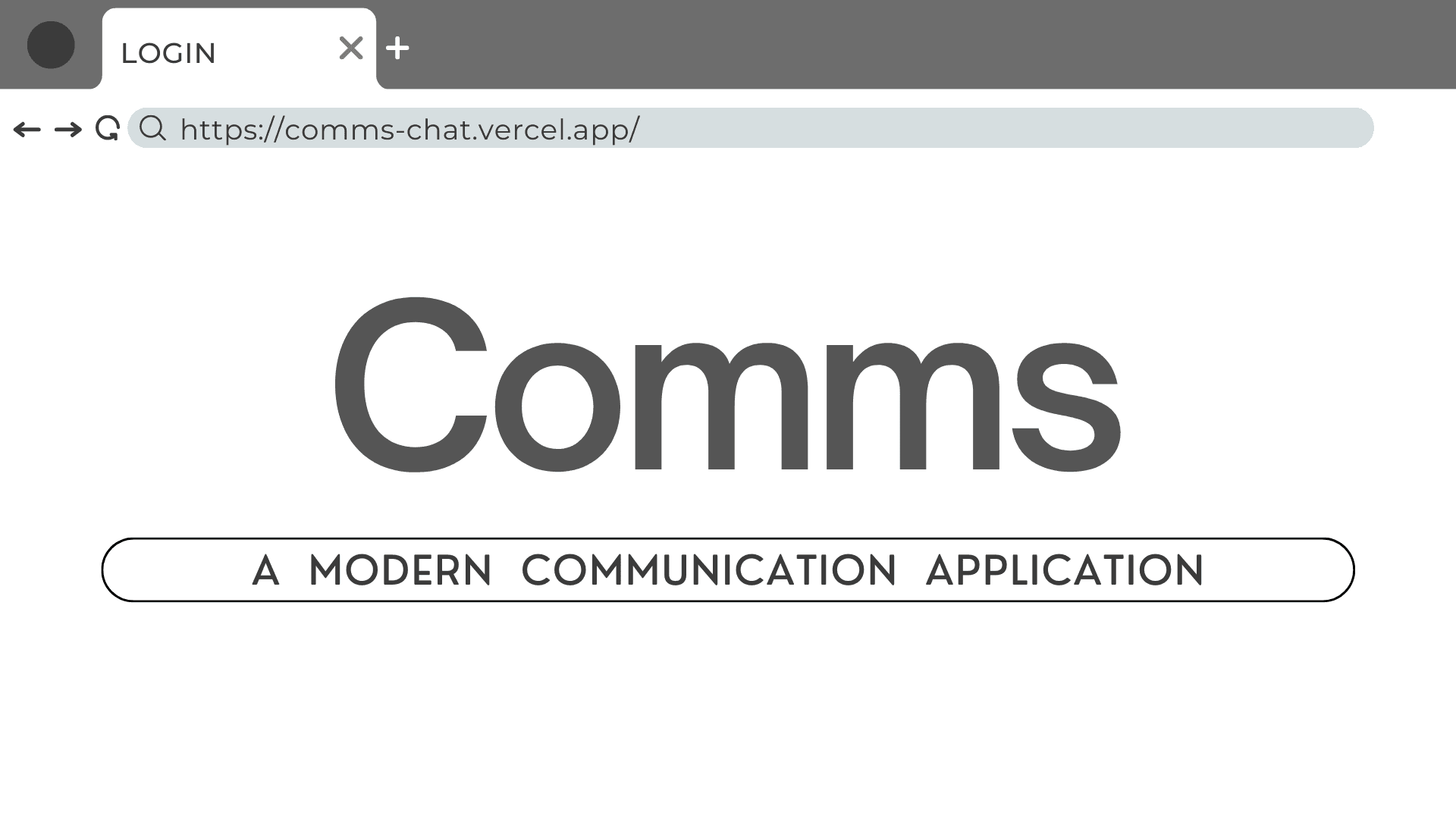Comms Chat Application
